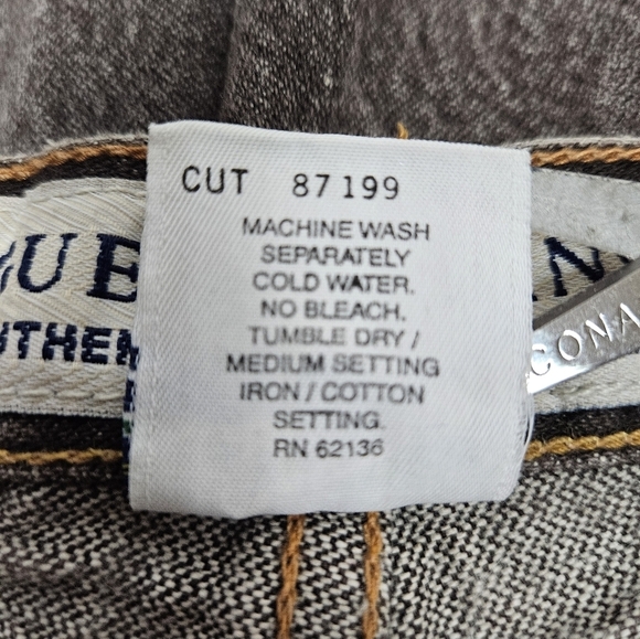 Vintage Guess Stonewashed Black Denim Barrel Jeans Size 38x34 Men's B58 - Picture 10 of 13